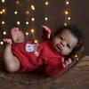 50cm Soft Touch Cloth Body Reborn Baby Doll Lanny Handmade Dark Black Skin Newborn Simulation Doll with Implanted Curly Hair Kid Holiday Surprise Gift