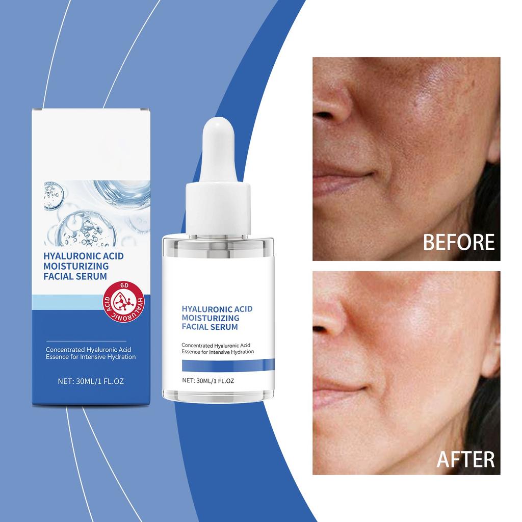 Hydrating Face Serum With Hyaluronic Restores Skin Barrier And Rejuvenates Face 30ml