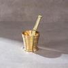 Brass Mortar and Pestle (Okhli) Traditional Medicine Imam Dasta Mortar and Pestle Set Okhli Musal Khara