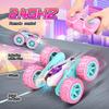 Радиоуправляемые машинки, игрушки для девочек, трюковый автомобиль с дистанционным управлением, уличная рождественская игрушка, детские рождественские подарки на день рождения, двухсторонний гоночный автомобиль