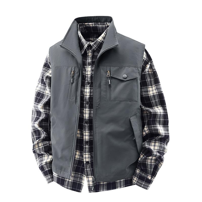 Мужской быстросохнущий жилет для улицы, дышащий спортивный жилет на весну и осень, жилет, куртка-жилет