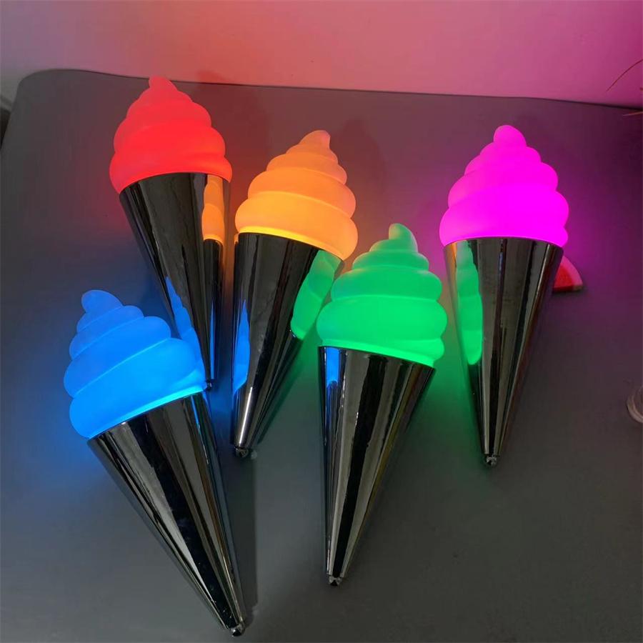 Ручной светодиодный стробоскоп в виде мороженого, электронные бенгальские огни, танцевальная вспышка для VIP-вечеринок, ночных клубов, декор
