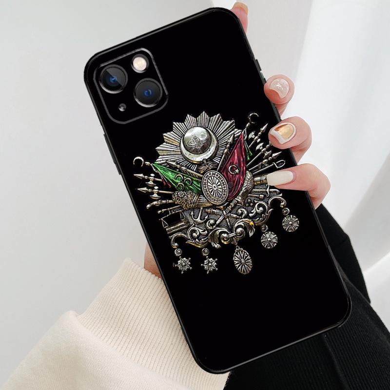 Чехол для телефона с гербом Османской империи для iPhone 11 12 13 14 15 16 Pro Max Mini X XR XS Max Plus Cover Funda