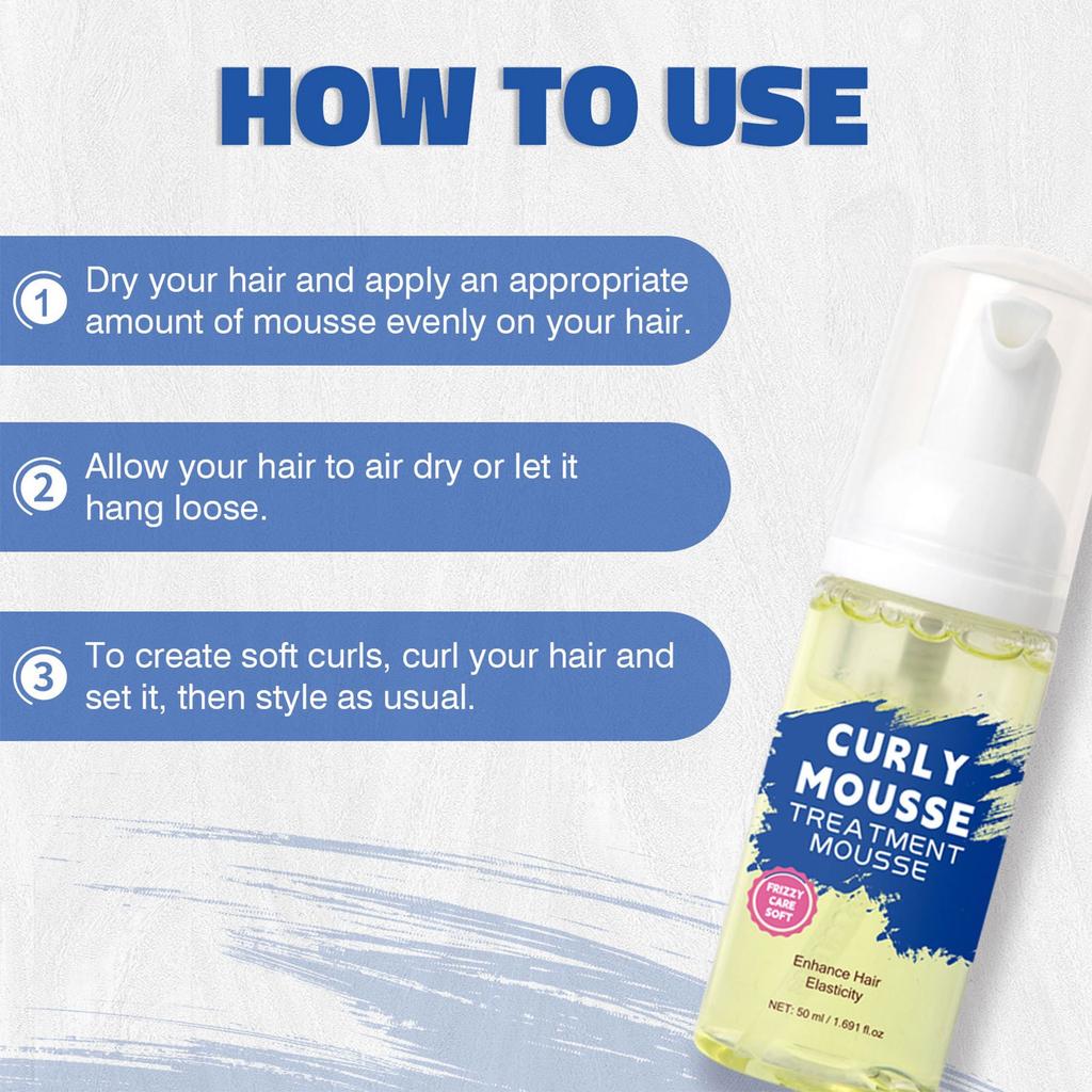 Curl Styling, Curl Hair Retention Elasticity Curl Cream For Wavy Hair Elastic, Moisturizing Set Hair Conditioning,50ML