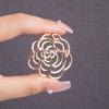 Camellia Flower Brooches For Woman Scarves Buckle Pin Cloth Fabric Brooch Jewelry Accessories Girls Gifts