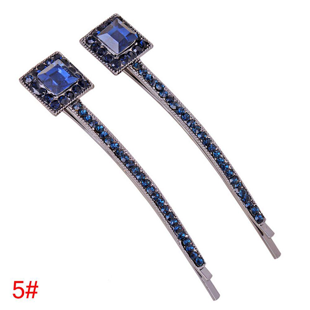 Accessories Women Girls Barrette Hairpin Bling Headwear Edge Clamp Crystal Rhinestone Hair Clip