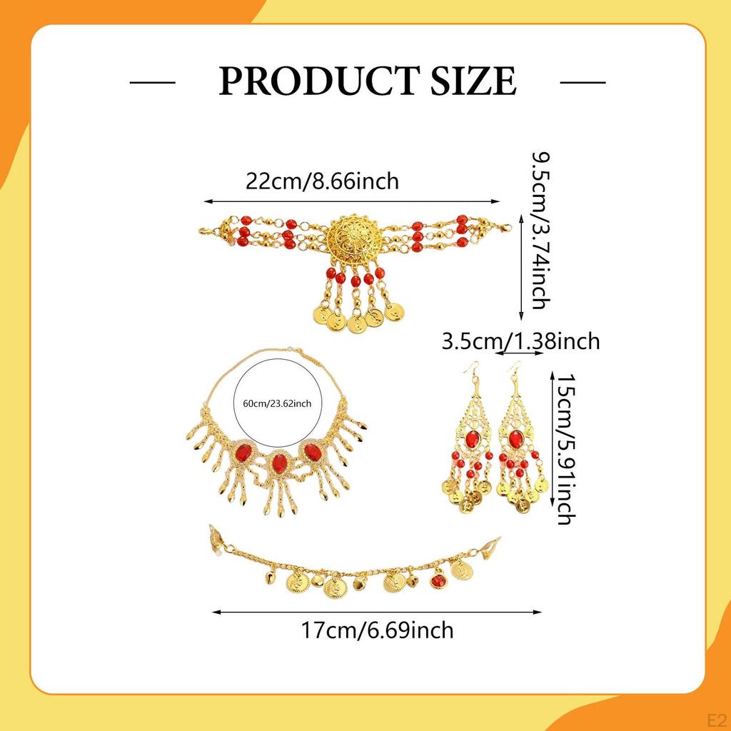 Комплект украшений для танца живота Антикварная цепочка для волос с кисточкой для вечеринки, свадьбы, выступлений