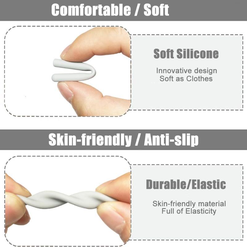 2 пары очков противоскользящие накладки крючки для ушей силиконовые противоскользящие держатели для солнцезащитных очков дужки очков кончики дужек черный белый коричневый