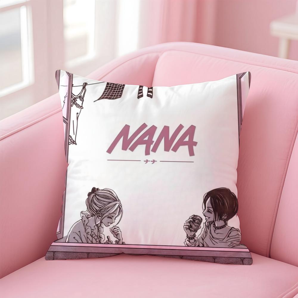 Arrival NNana Anime Cushion Cover Linen Pillowcase Cover Soft Decor for Sofa Home Room