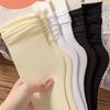 3 Pairs Women's Ice Silk Socks Summer Ultra Thin Socks Casual Breathable Crew Socks Ladies Calf High Cooling Socks