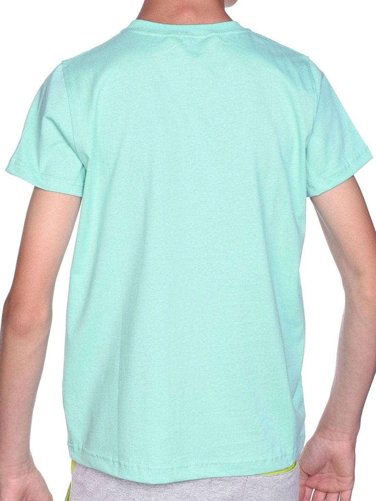 Футболка для мальчика с мотивным принтом в летних цветах