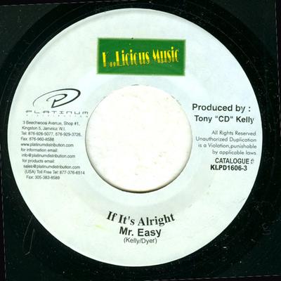 7-дюймовая запись MR. EASY / VOICEMAIL - If It's Alright / Bounce Hard KLPD16063 K..Licious Musi 2003 Ямайка Регги, Ска и Даб Б/у