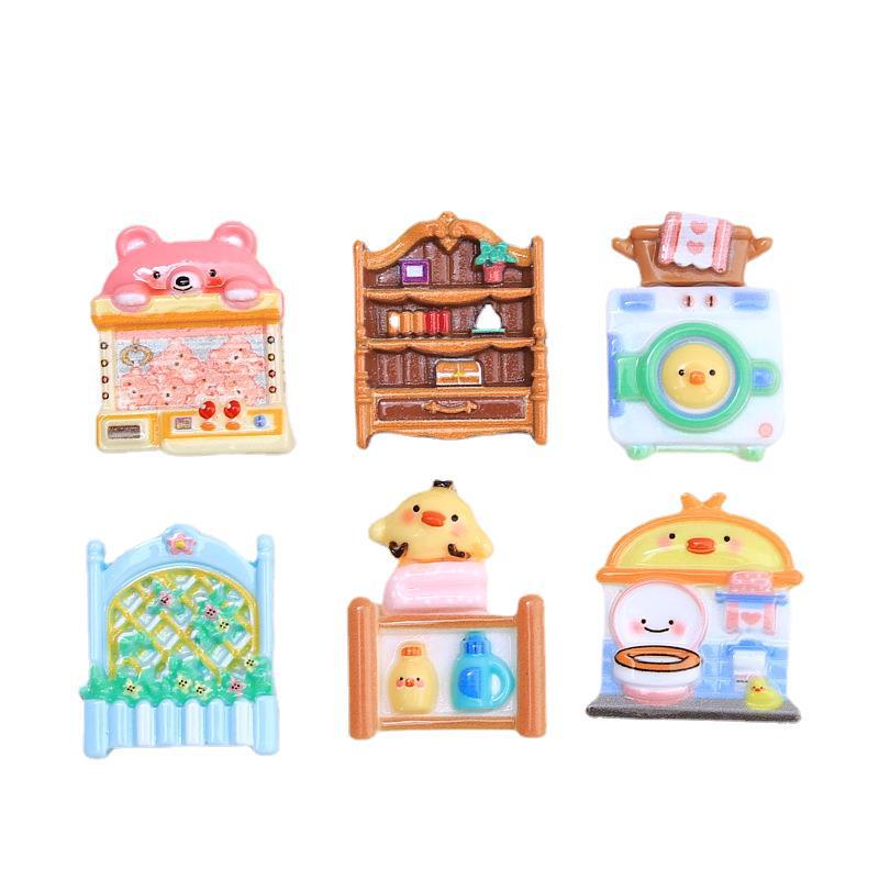 Cute Chicken Cartoon Resin Accessories: Phone Case, Hair Clip, Jewelry DIY Kit