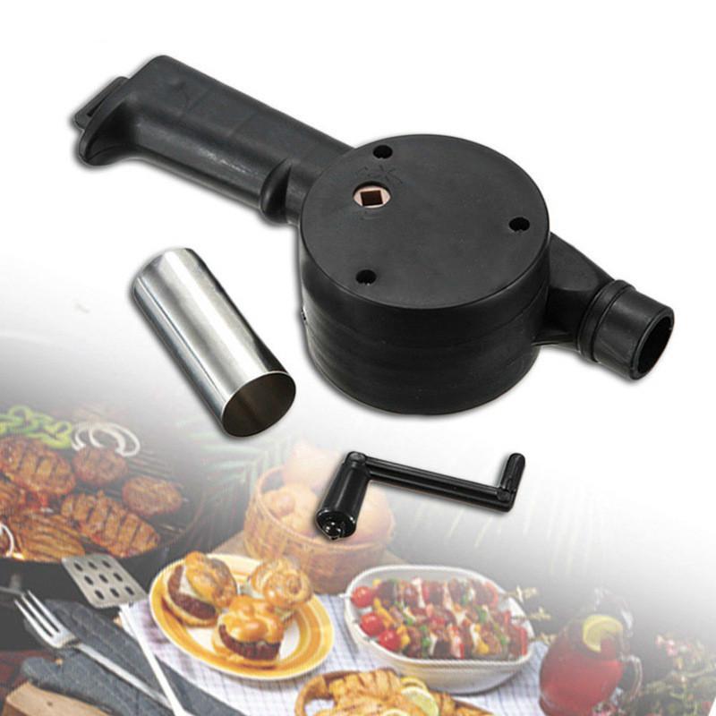 Outdoor Bbq Hand Crank Powered Fan Air Blower for Picnic Barbecue Fire Equipment