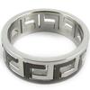 Steel Ring 'Rhodes' Black Silver - 7 Mm