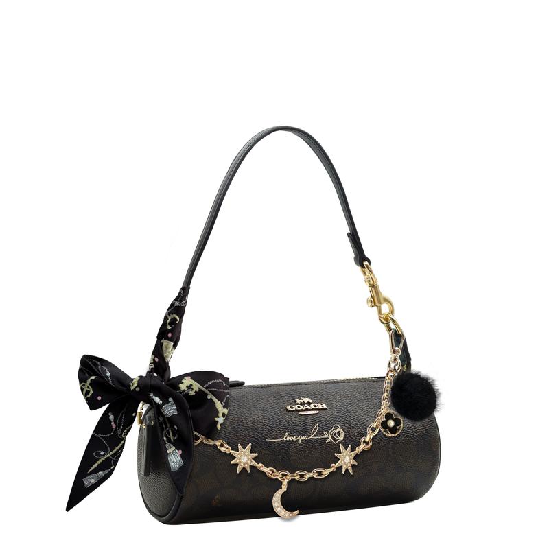 COACH handbag [Customized bag] Nolita 20 Sweet Cool Style Literary Classic Fashion Versatile PVC PVC Rose Poetry Basic Package (Pack + Dust Bag)