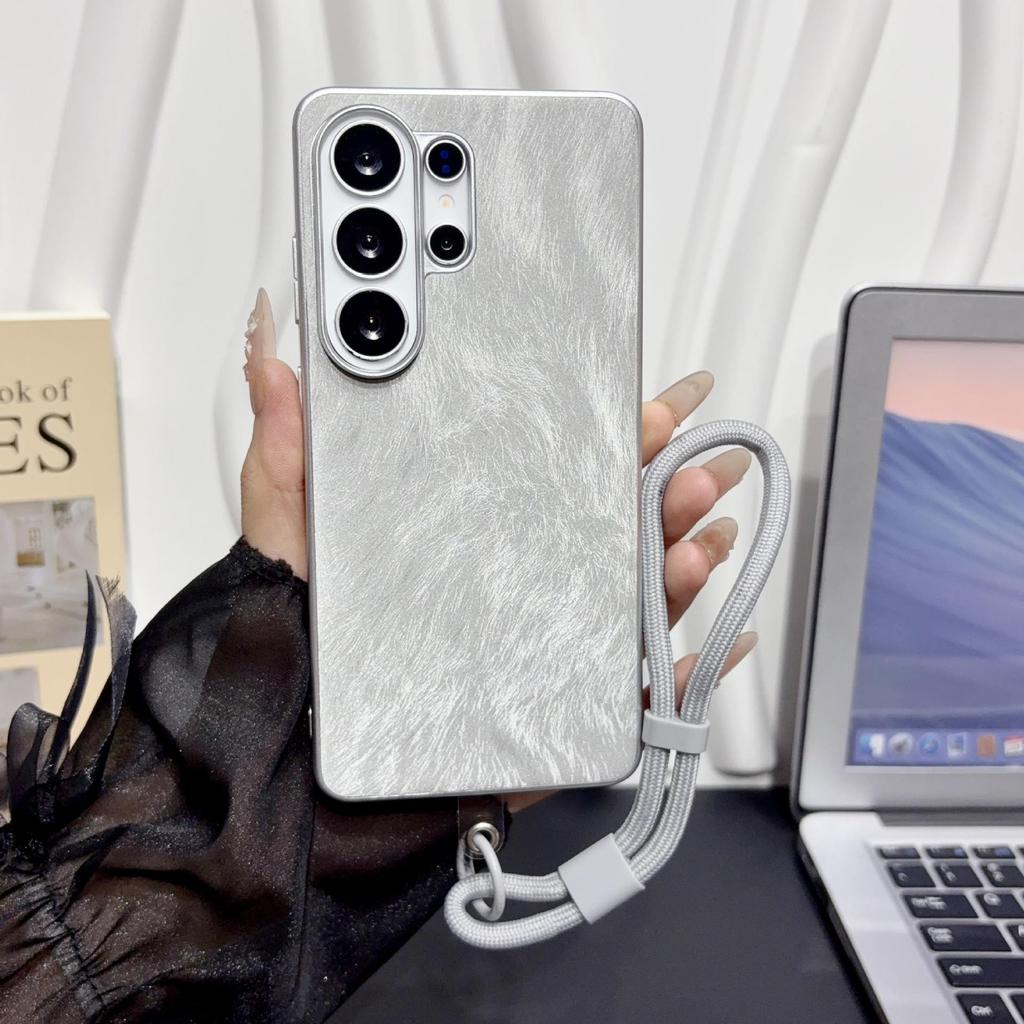 Чехол-веревка Samsung S26 Ultra Ice Silk Feather - Защитный чехол однотонный