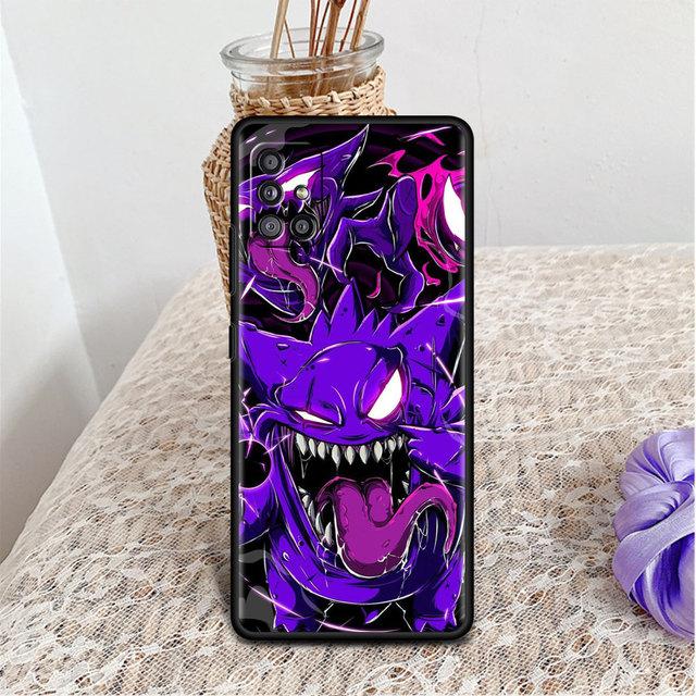 Чехол для телефона Samsung Galaxy A52 A32 A21s A12 A73 A13 A51 A71 A53 A41 A72 A50 A22 A11, черный мягкий чехол Pokemon Cool Gengar