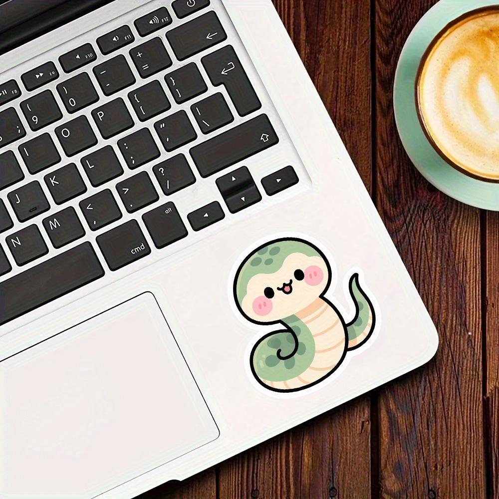 «Свирепая и жестокая» маскировка змей | Мягкие и милые змеи с краснеющими лицами, спрятанные в прочных наклейках для ноутбука, автомобиля, багажа