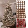 16pcs 6cm Christmas Hanging Balls Shatterproof Xmas Tree Ornaments  Holiday Festival Decor