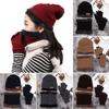 Girl Winter Warm Touch Screen Gloves Beanie Hat And Neck Scarf Neck Warmer Hat Scarf Gloves Set