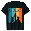 Funny Chess Periodic Table Nerd Chess Player Vintage T Shirts Checkmate Graphic  Streetwear Short Sleeve Gifts T-shirt Men#Color