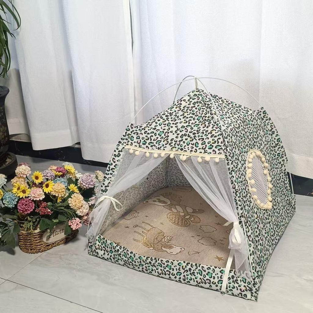 Палатка Cat Broken Flower, полузакрытая палатка-гнездо знаменитостей из Интернета, универсальная для всех сезонов, летние зоотовары для собак и кошек