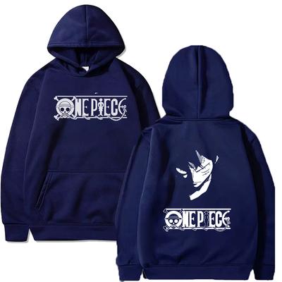 One Piece Аниме Мужская толстовка Monkey D. Luffy Printed Unisex Pullover Hoodies Women Oversize Harajuku Hooded Sweeper