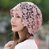 Шляпы для леди на весну и осень, тонкие дышащие капюшоны, кружевные косынки, шляпы-бини с цветами