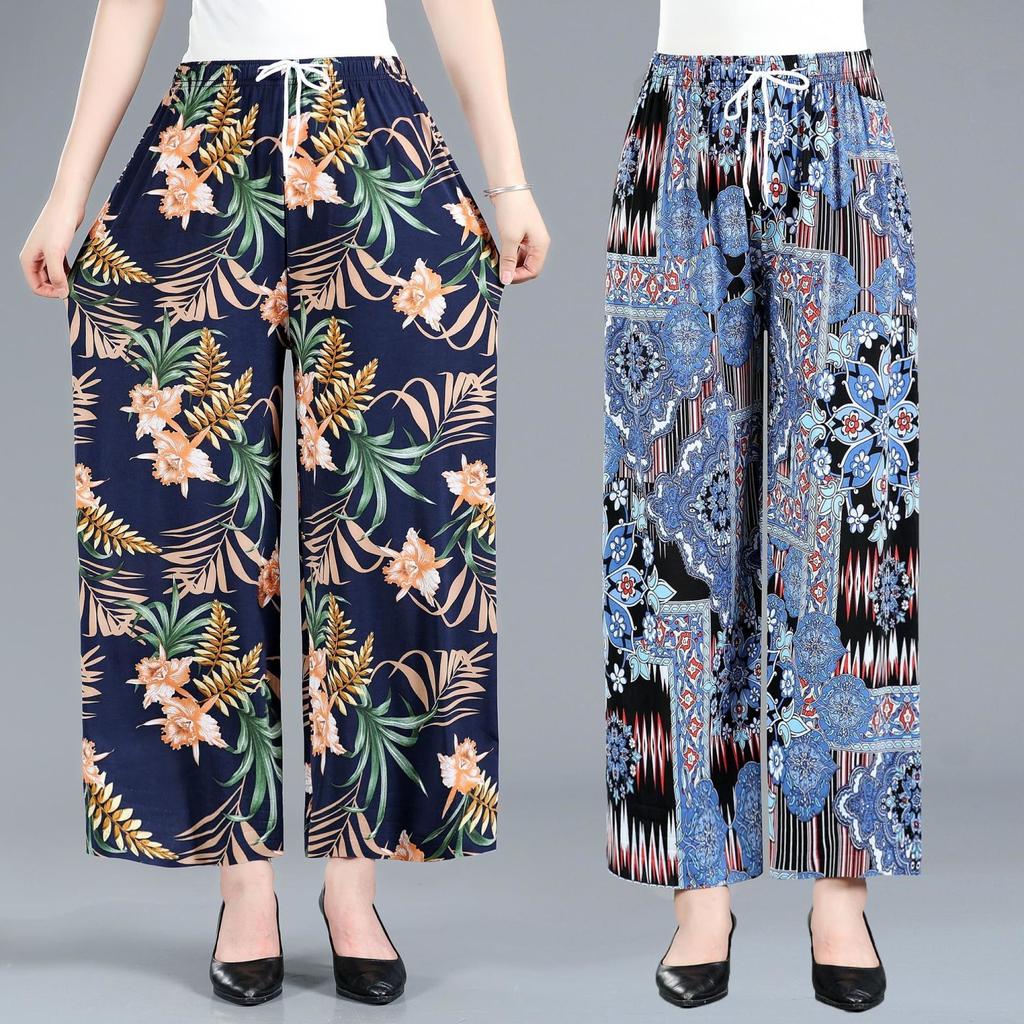 Summer Wide-leg Pants High-waisted Culottes Wide-leg Pants Women's Plus-size Dance Pants