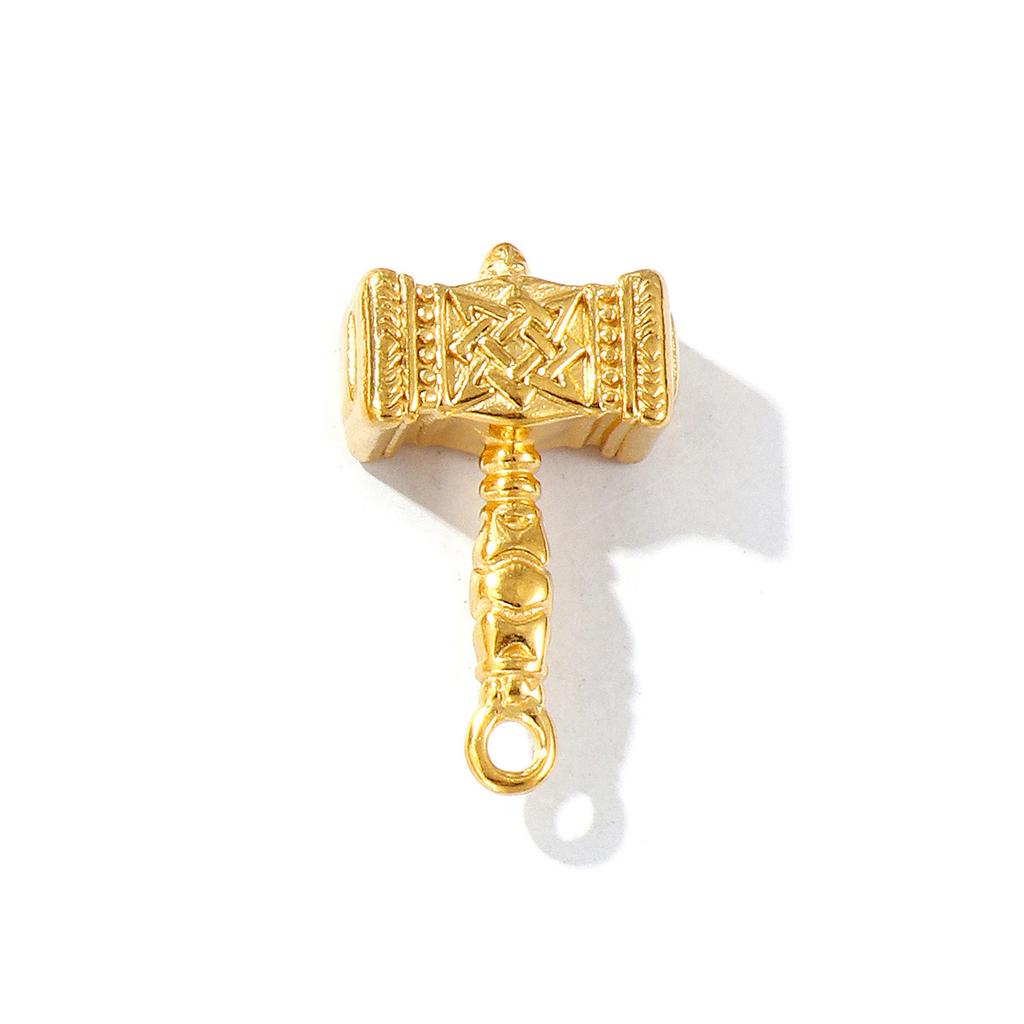 1PC 18K Gold Plated Charms Sun Shell Horse Arrowhead Feather Hammer 304 Stainless Steel Pendant For DIY Necklace Jewelry Making