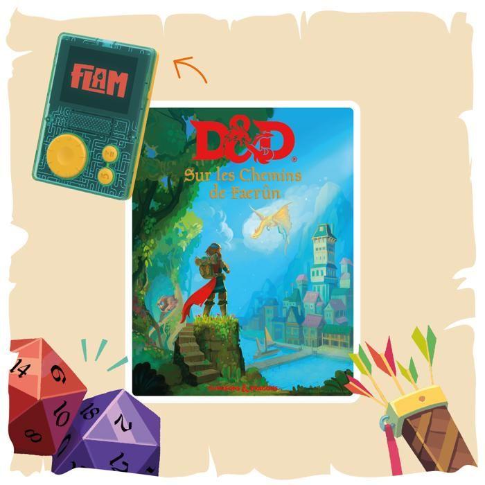 Console educative - coffret donjons et dragons - lunii - livre audio interactif dès 9 ans à écouter sur flam