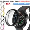 Чехол с защитой экрана для Samsung Galaxy watch 8 44 мм 40 мм Мягкий ТПУ Защитная накладка на экран Всесторонняя защитная рамка Аксессуары