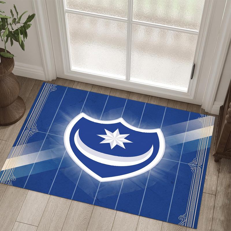 Дизайн Portsmouth FC Кристальный Велюровый Ковер Уютный Не?Нескользящий ковер с принтом для спальни, гостиной, прихожей