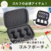 Large Capacity Golf Tee Golf Ball Golf Golf Golf Pouch Holds 6 Case, Pouch, Accessories, Pouch, Tees, (Black, Balls)