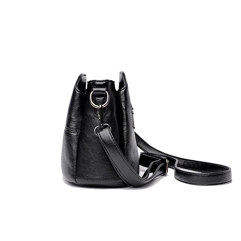 Yogodlns Women's Retro Design Crossbody Bag Trend Quality PU Leather Bucket Shoulder Bags Small Handbags