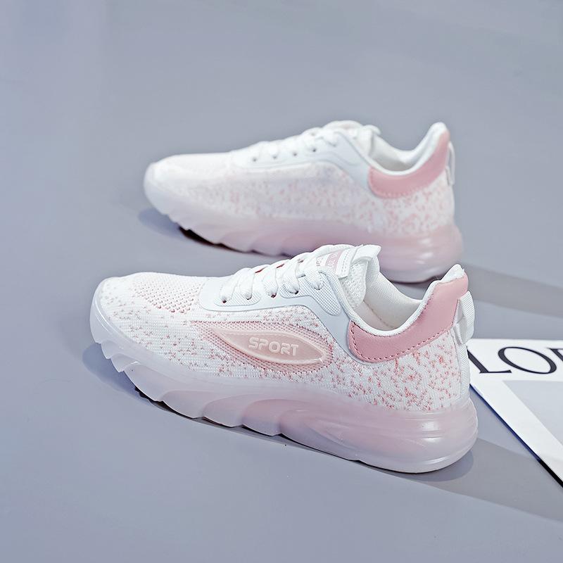 Светящиеся в темноте летающие тканые кроссовки для женщин, новинка 2023 года, кроссовки для женщин, дышащие повседневные кроссовки