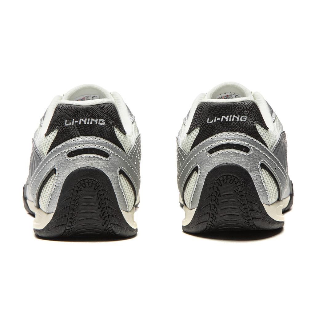 Li Ning Фильм КЛАССИЧЕСКИЕ Низкие Повседневные Кроссовки Мужские Серебристо-Серые AGLW195-2