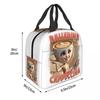 Custom Ballerina Capuchina Italian Brainrot Tung Tung Tung Sahur Lunch Bag Women Thermal Cooler Insulated Lunch Box for Student
