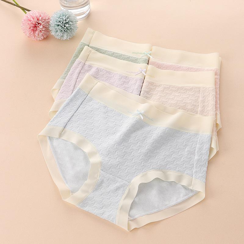 Женские трусы из хлопка 5А, антибактериальное нижнее белье, сексуальные бесшовные трусики со средней высокой талией