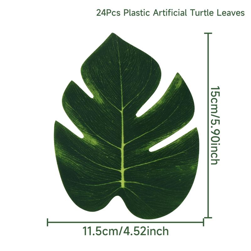 Artificial Tropical Palm Leaves Jungle Party Decoration Safari Animal s Summer Hawaiian Wedding Birthday Party Home Table Decor