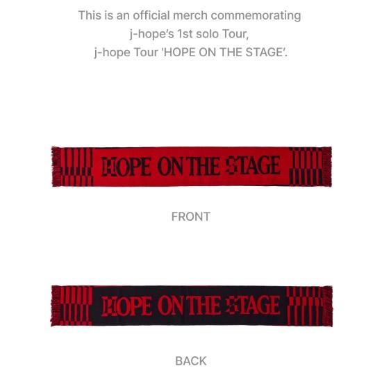 2-й предварительный заказ j-hope Tour HOPE ON THE STAGE Слоган Глушитель
