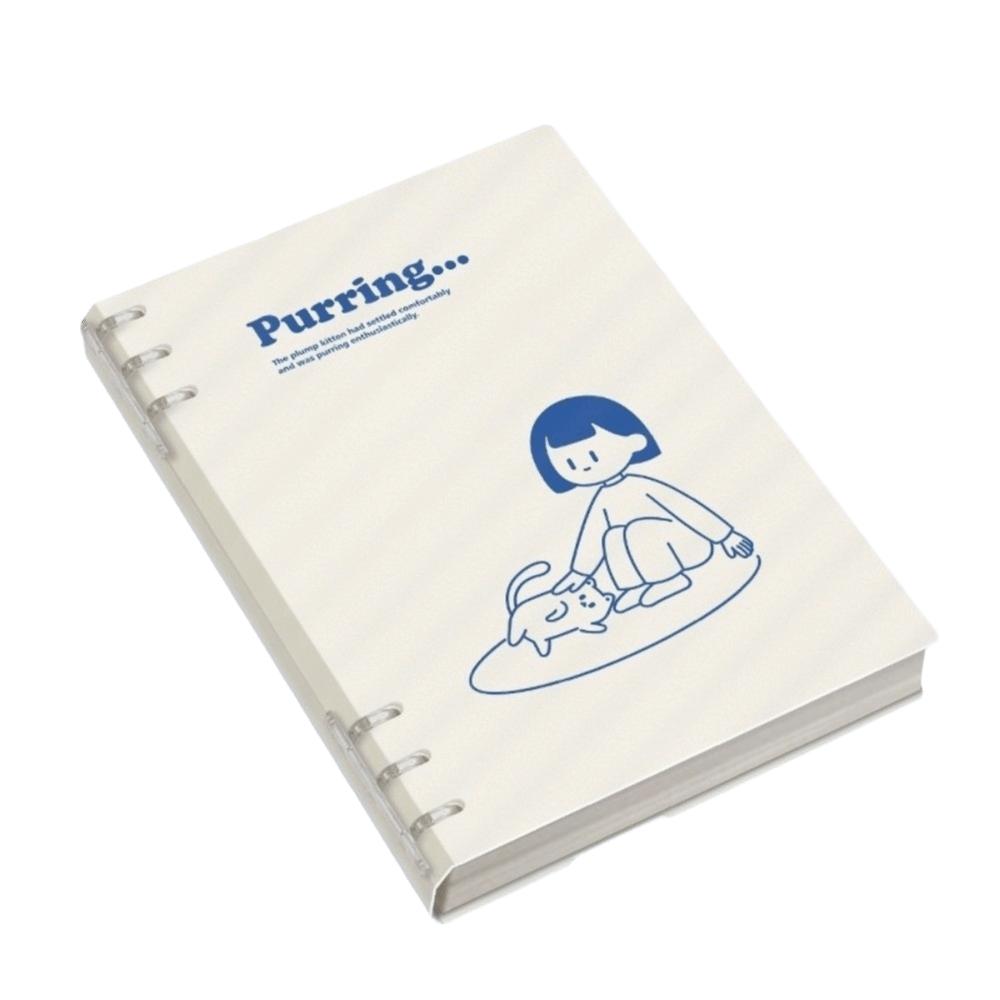 Блокнот А5/В5 на разъемных кольцах Щенок Блокнот со съемным переплетом 60 листов/120 страниц Блокнот в горизонтальную линию