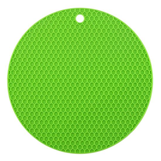 Силиконовая сотовая круглая подставка для кастрюли, термоизоляционный коврик, легко моется, противоскользящий дизайн, пищевая подставка под горячее