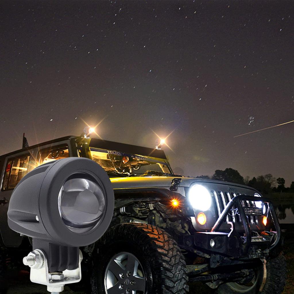 Aoling Мотоциклетные противотуманные фары Светодиодные рабочие фары 12В 24В Водонепроницаемые Узкоугольные Маленькие светодиодные рабочие фары Автомобильные светодиодные противотуманные фары Рабочие фары Желтый Белый Постоянный