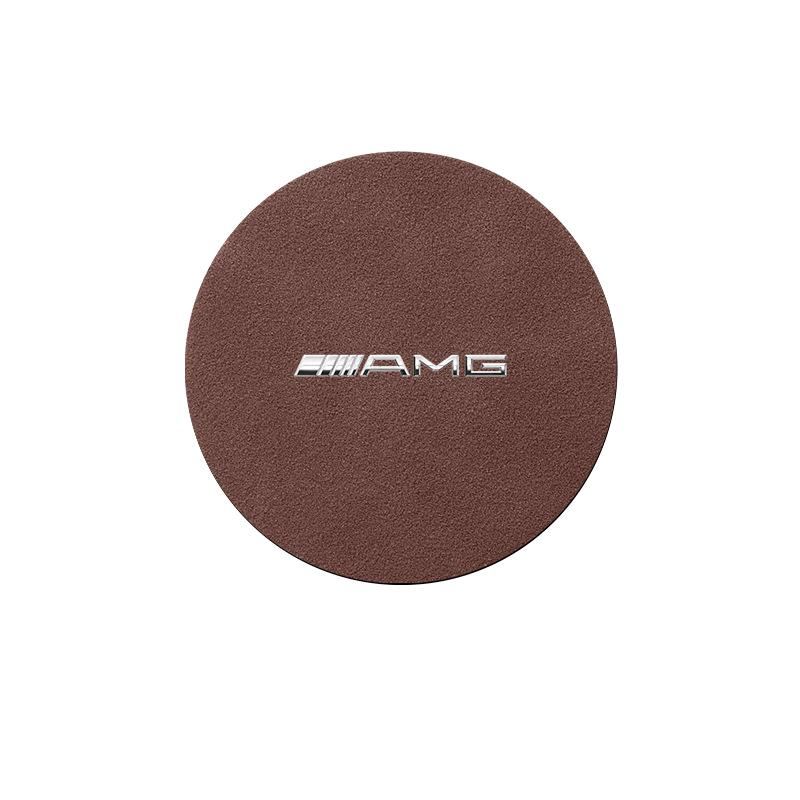 Car Styling Auto Coaster Water Cup Slot Non-Slip Mat Pad For Mercedes Benz AMG GLC GLE CLA W204 W205 W203 W211 W212 W213