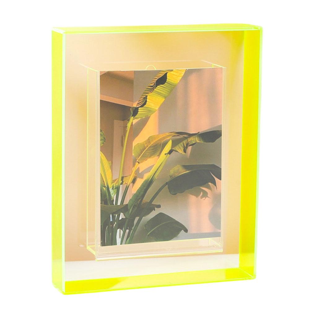 5-дюймовые прозрачные фоторамки Декоративная цветная фоторамка для домашнего офиса A