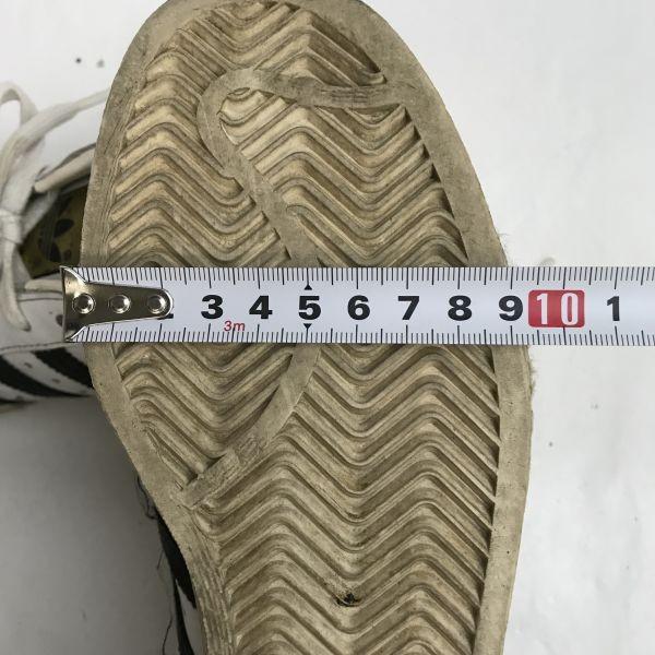 adidas Суперзвезда золотой язык кожаные кроссовки 7 25 белый(ИСПОЛЬЗОВАЛ)