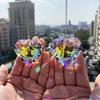 Faux Crystal Suncatcher Window Rainbow Maker Handmade Glass