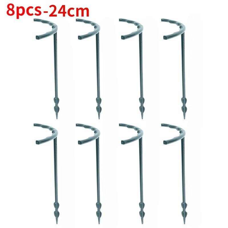 4/8/12 шт. опорная клетка для садовых растений, пластиковая подставка для цветов, держатель для полукруга, теплица, сад, фиксирующий стержень, садовый инструмент для бонсай